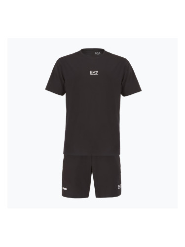 EA7 Emporio Armani Ventus7 черен комплект тениска + къси панталони