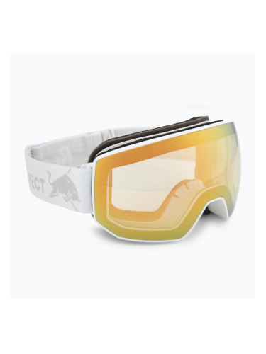 Скиорска маска Red Bull Spect Fink Photo matt white/brown with gold chrome