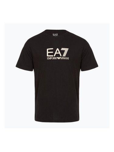 EA7 Emporio Armani Visibility Cotton Crew черна/бежова мъжка тениска
