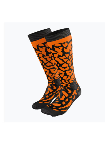 Дамски скиорски чорапи DYNAFIT FT Graphic ultra orange
