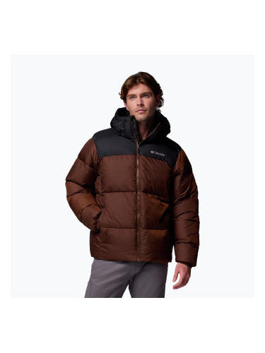 Мъжко ватирано яке Columbia Puffect II Hooded tobacco/black