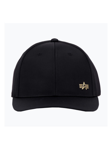 Alpha Industries мъжка бейзболна шапка Metal Label black/shiny gold