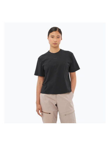 Дамски потник Salomon Trackline Tee SS deep black