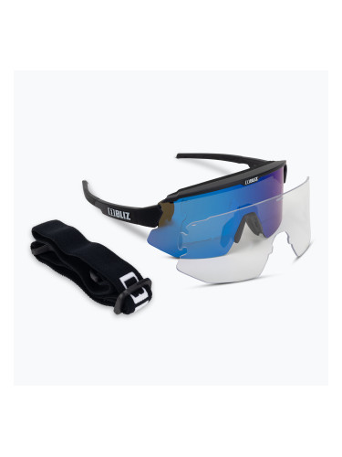 Bliz Breeze Small S3+S0 матови черни/кафяви сини мулти/прозрачни очила за колоездене