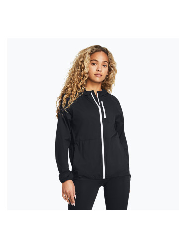 Дамско яке за бягане Under Armour Phantom Windbreaker black/white/white