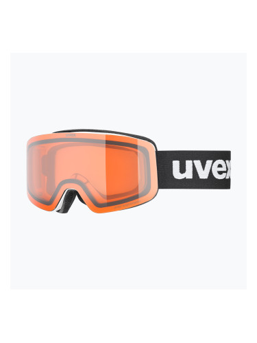 Детска скиорска маска UVEX Pwdr LG Jr white matt/orange/clear