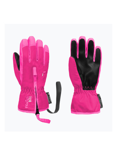 Детски скиорски ръкавици Reusch Ben fuchs purp/knockout pink
