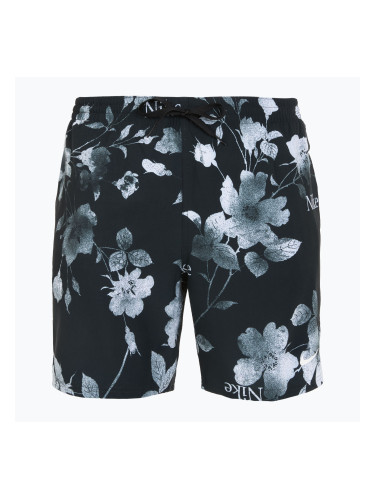Мъжки бански шорти Nike Fine Floral 7" Volley black