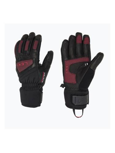 Дамски скиорски ръкавици LEKI Griffin Pro 3D black/ rose