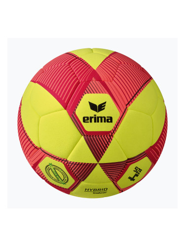ERIMA Hybrid Indoor жълта/червена футболна топка размер 4