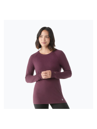 Дамска термо блуза с дълъг ръкав Smartwool Classic All-Season Merino Thermal Longsleeve Base Layer Crew Boxed eggplant