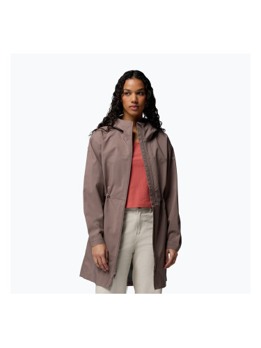 Дамски дъждобран Columbia Weekend Adventure II Long Shell iron 