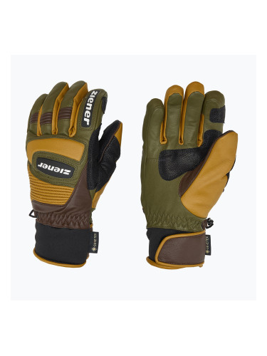 Мъжки скиорски ръкавици ZIENER Guard GTX + Gore Grip PR alpine dark/brown