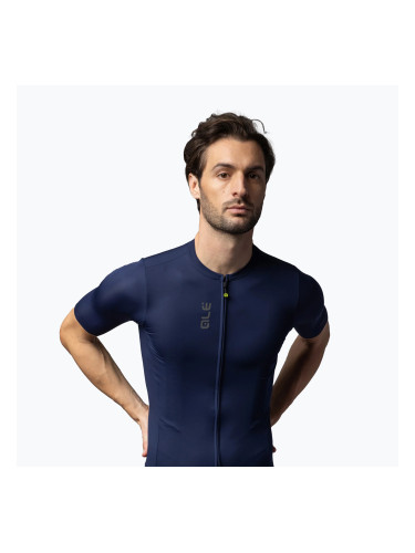 Мъжко колоездачно трико Alé Color Block тъмно синьо
