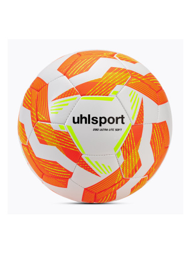 Футбол uhlsport Ultra Lite Soft 290 white/fluo orange/fluo yellow размер 5