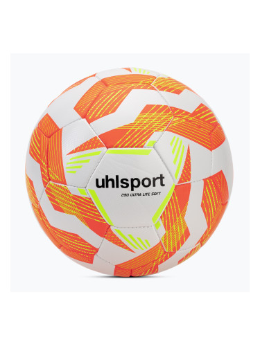 Футбол uhlsport Ultra Lite Soft 290 white/fluo orange/fluo yellow размер 3