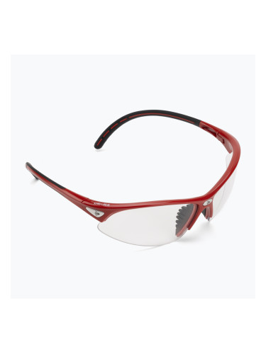 Очила за скуош Dunlop Competition Eyewear Protective red/clear
