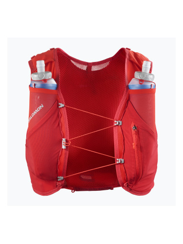 Salomon Advance Skin 5 Set жилетка за бягане flame scarlet/haute red