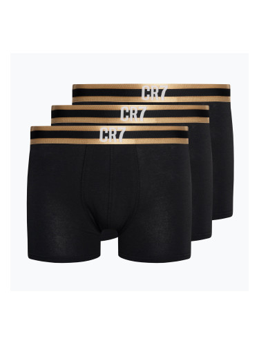 Мъжки боксерки CR7 Basic Trunk 3 чифта black/gold