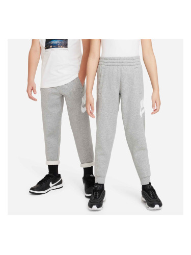 Детски панталони Nike Club Fleece dark grey heather/base grey/white