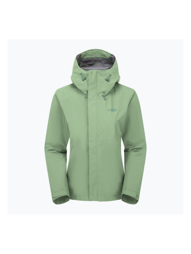 Дамско яке за дъжд Rab Downpour fig green