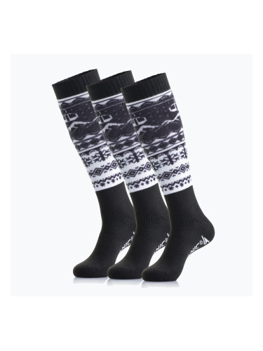 Скиорски чорапи Surfanic Pro Tech 3-pak Fairisle black