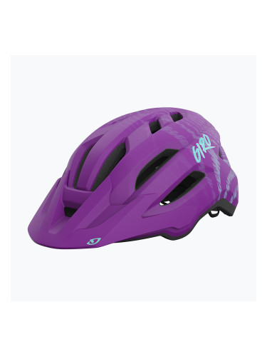 Детска велосипедна каска Giro Fixture II Integrated MIPS matte purple ripple