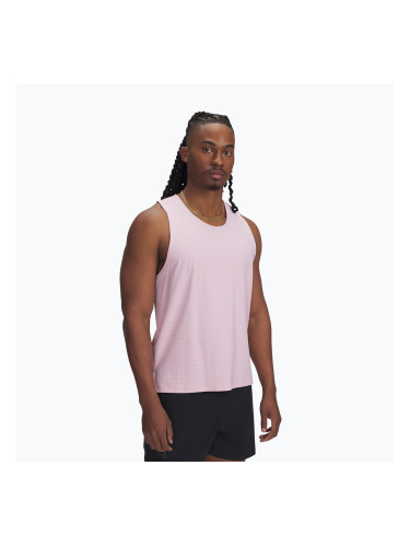 Under Armour Launch Elite Singlet prime pink/reflective мъжки потник за бягане