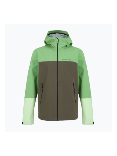 Мъжко дъждобранно яке Peak Performance Trail Hipe Shell с мента/борова игличка/зелено