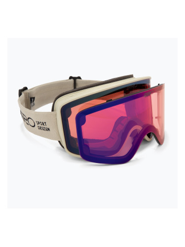 Скиорски очила Giro Method, stone stacked/vivid petrol/vivid infrared