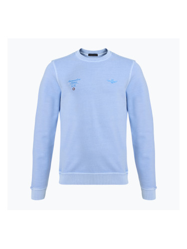 Мъжки потник Aeronautica Militare Girocollo ледено синьо пране