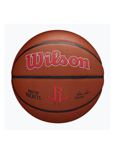 Wilson NBA Team Alliance Houston Rockets кафяв баскетболен размер 7