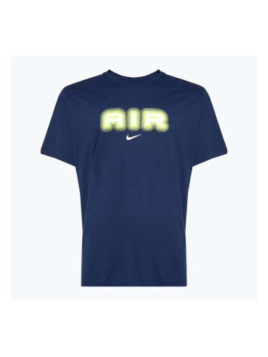 Мъжка тениска Nike Air Graphic midnight navy/volt