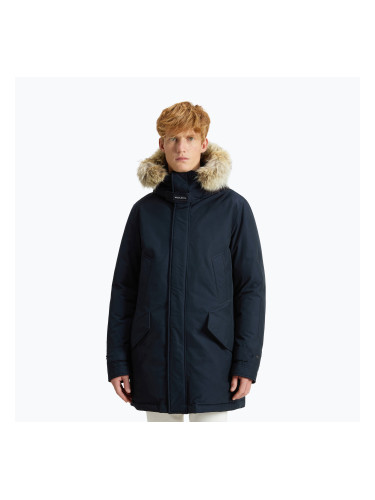 Мъжко яке Woolrich Polar High Collar Fur melton blue