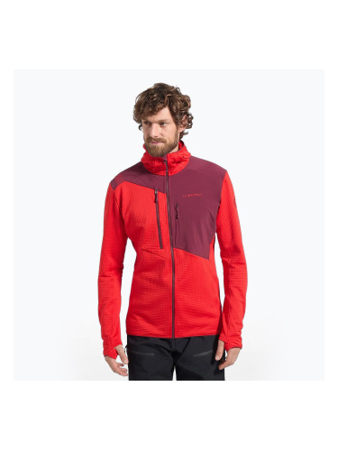 Мъжки термоактивен суитшърт La Sportiva Lucendro Thermal Hoody mountain red/redwood