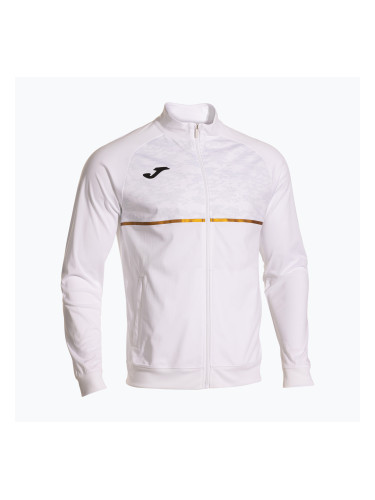 Мъжки потник за бягане Joma Record III Full Zip бял