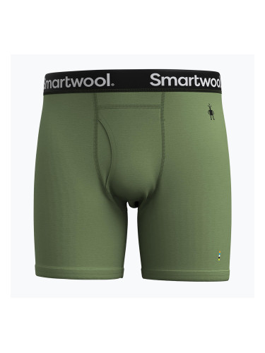 Мъжки термоактивни боксерки Smartwool Merino Boxer Brief Boxed fern green