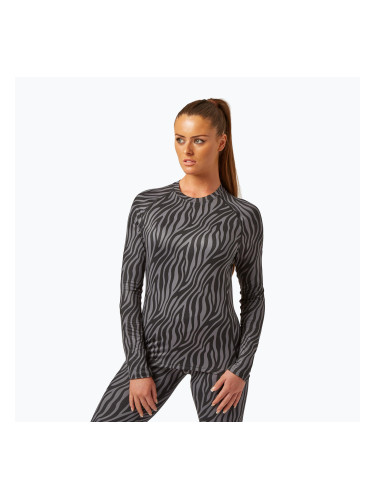 Дамска термоактивна блуза Surfanic Cozy Limited Edition Crew Neck black zebra