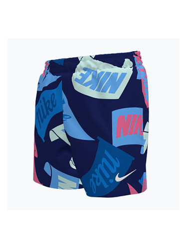 Детски бански шорти Nike Tossed Flags 4" Volley midnight navy