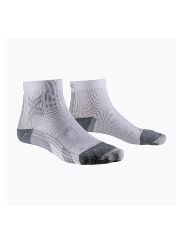 Дамски чорапи за бягане X-Socks Run Discover Ankle arctic white/pearl grey