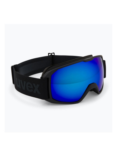 Предпазни ски очила UVEX Xcitd CV black matt/mirror blue green