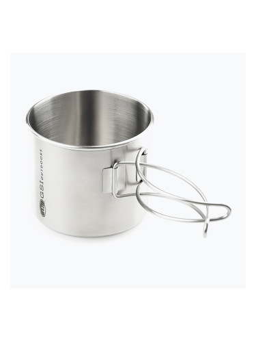 GSI Outdoors Чаша за бутилка от неръждаема стомана Glacier silver 68214