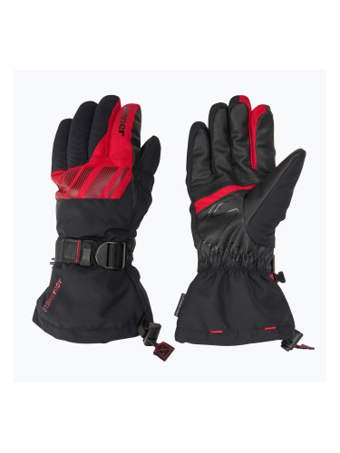 Мъжки скиорски ръкавици ZIENER Ghalion Aquashield black/red salsa