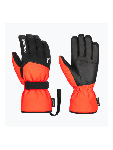 Скиорски ръкавици Reusch Morris GORE-TEX black/fluo red