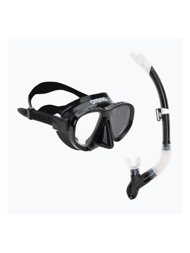 Детски комплект за гмуркане Arena Premium Jr черен/прозрачен/черен