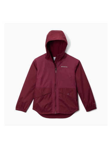 Детско яке за дъжд Columbia Rainy Trails II Fleece rich wine