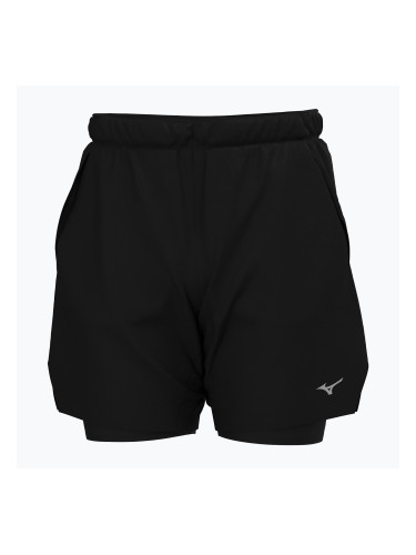 Мъжки къси панталони за бягане Mizuno Core 7.5 2IN1, черни