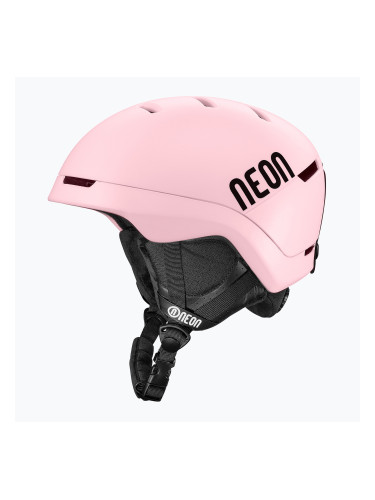 Скиорска каска Neon Summit light pink/black