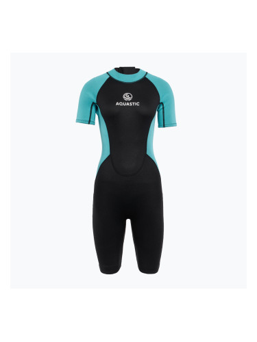 Дамски бански костюм AQUASTIC Wavey WMNS 2 мм черен/матов