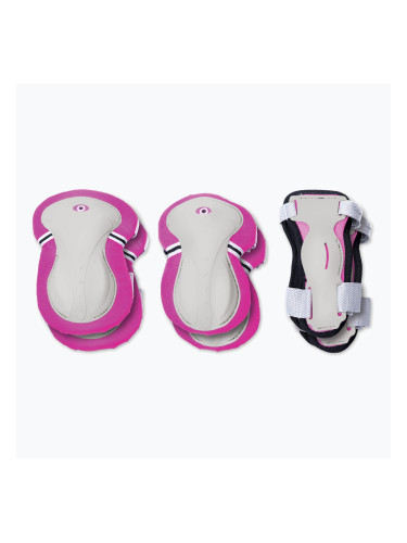 Globber Protective тъмнорозов комплект детски протектори